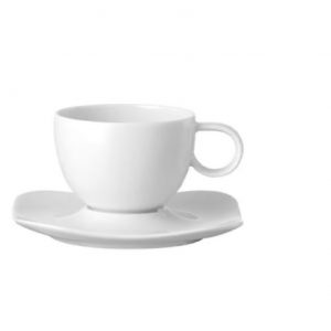 Rosenthal Free Spirit Weiss set 6 Tazza Espresso con Piattino tazzine porcellana