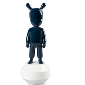 Lladrò THE Dark Blue GUEST-LITTLE statua in porcellana 01007750 h30cm