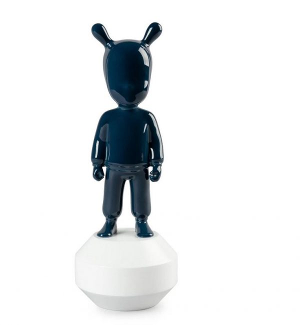 Lladrò THE Dark Blue GUEST-LITTLE statua in porcellana 01007750 h30cm