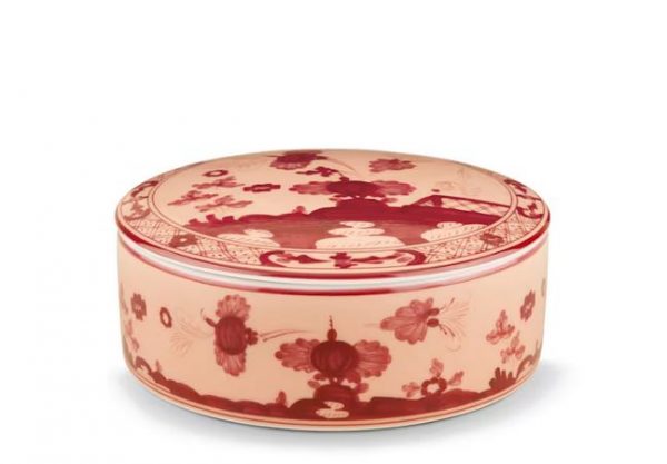Ginori 1735 ORIENTE ITALIANO Vermiglio Scatola portaoggetti con coperchio