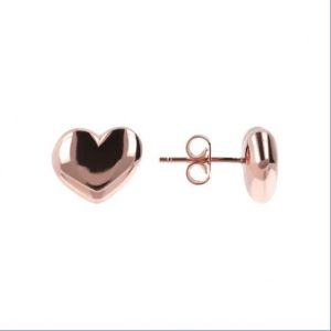 Bronzallure Orecchini WSBZ01203/R cuore oro rosa perno