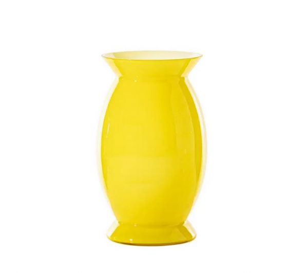 Venini Vaso Idalion Giallo Ginkgo Biloba 706.71 Venini Alessandro Mendini
