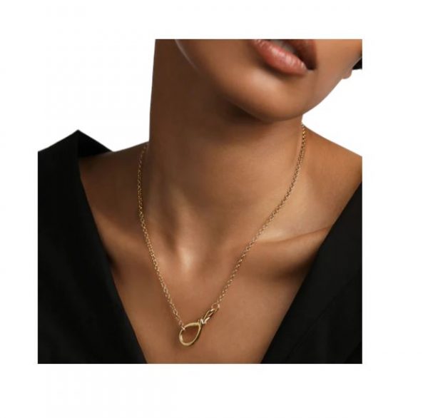 PDPAOLA Collana a Catena Stacker Clasp CO01-770-U argento 925