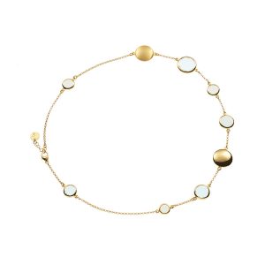 AQUAFORTE Collana Le Chicche con saponette e paste vitree acquamarina H4184850