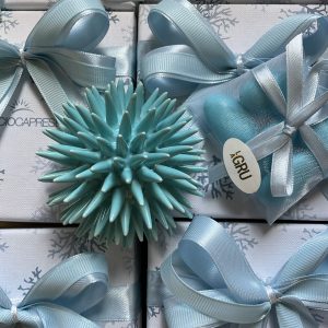 Bomboniere Riccio Caprese Riccio decorativo 6 cm in Capodimonte compreso di confezione