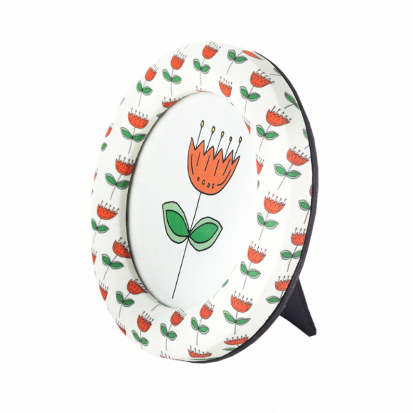 Kitsch Kitchen Photoframe tulips round 10cm cornice portafoto