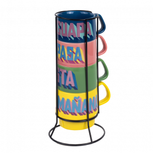 Kitsch Kitchen Cups set of 4 tazze mug