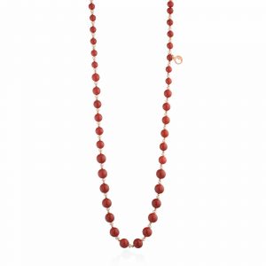 LELUNE GLAMOUR Collana Vaiana pasta di corallo e perle d'acqua dolce LGNK586