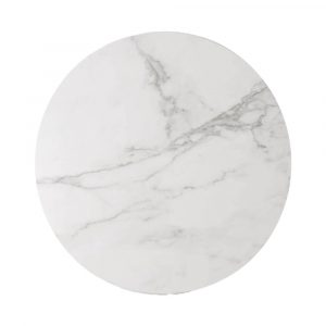 Knindustrie Materials Vassoio Girevole in gres porcellanato 50cm bianco