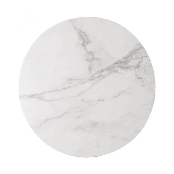 Knindustrie Materials Vassoio Girevole in gres porcellanato 50cm bianco
