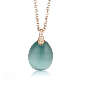 Tsars Collection Olga Collection Collana in argento azzurro