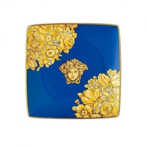 VERSACE Medusa Rhapsody Blue Coppetta Ciotola Ciotolina Quadrata 12cm rosenthal