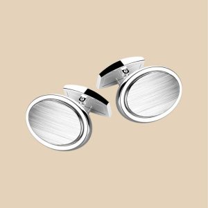 Zancan Gemelli Uomo EXG062 Argento ovali saltinati matrimonio compleanno regalo