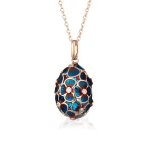 Tsars Collection TAMARA Collection Collana in Argento placcato oro rosa con smal