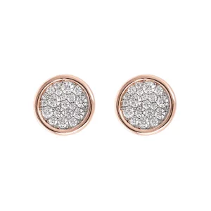 Bronzallure Orecchini a Bottone in Pavé di Cubic Zirconia WSBZ01938.W