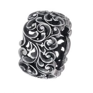 Maria e Luisa Jewels Anello in argento brunito fascia larga AA0003