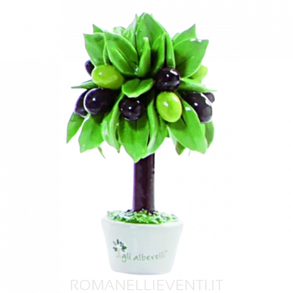 Gli Alberelli Albero Ulivo olivo mignon h 11 cm in capodimonte profumatore