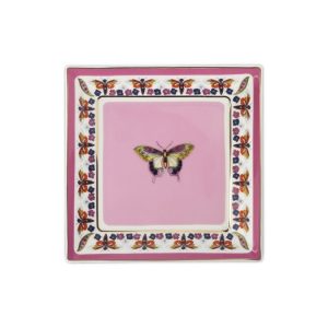 Baci Milano Amazzonia Svuotatasche mini 15*15cm in porcellana farfalle
