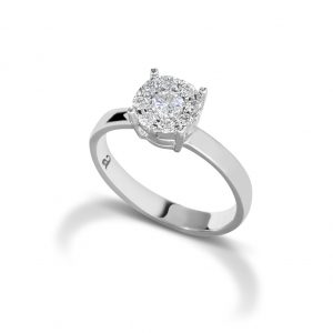 Armonie Gioielli Anello magic diamante pavè di diamanti oro 18kt AN2550A