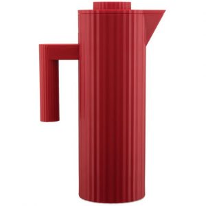 Alessi Brocca isotermica Plissé caraffa 1 L Resina termoplastica rossa plissè