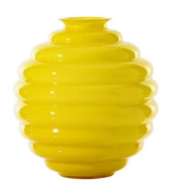 Venini DECO LIMITED EDITION GINKGO BILOBA vaso in vetro di Murano made in italy