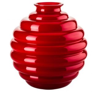 Venini DECO Rosso vaso in vetro di Murano made in italy