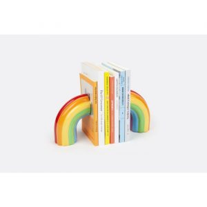 Doiy BOOKEND RAINBOW reggilibri arcobaleno ferma DYBOOKRA ceramica 20x7x14.5 cm fermalibri