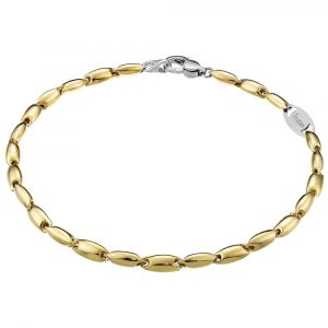 Bracciale Zancan in Oro 18kt Bicolore Insignia Gold uomo