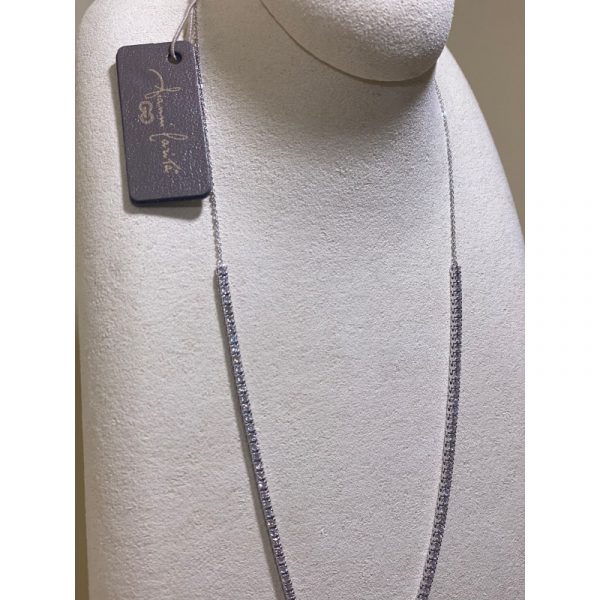 Gianni Carità Collana Chocker Tennis in oro bianco e diamanti - immagine 4