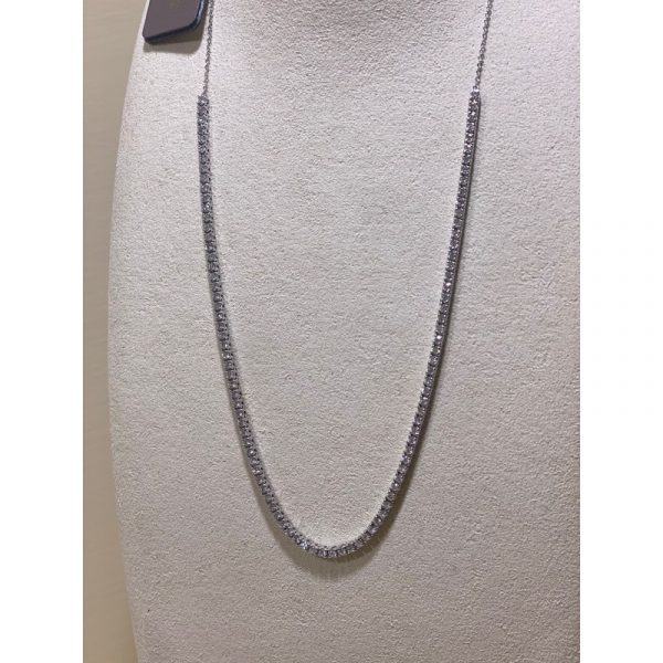 Gianni Carità Collana Chocker Tennis in oro bianco e diamanti - immagine 3