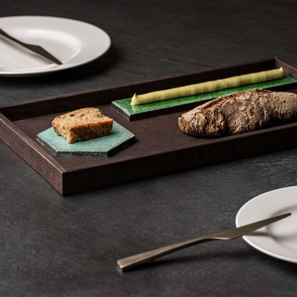 knIndustrie Vassoio rettangolare in frassino Kn-Tile 45*25 h3cm - immagine 3