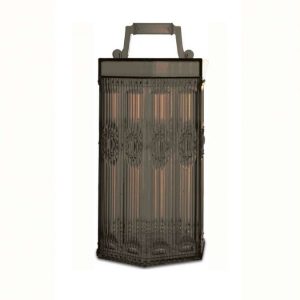 Baci Milano Chic&Zen Lanterna in acrilico tortora led touch ricaricabile