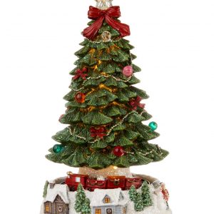 L'Oca Nera Viaggio di Natale" Albero con treno movimento, musica e led