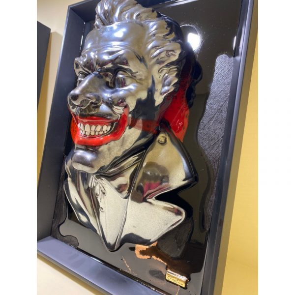 Macrì Quadro scultura JOKER, serie Gli Unici fatto a mano made in italy - immagine 3