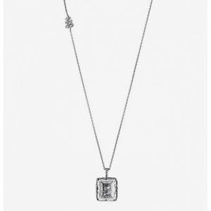 Maria e Luisa Jewels COLLANA CON PIASTRA INTAGLIATA con CRISTALLO DI ROCCA