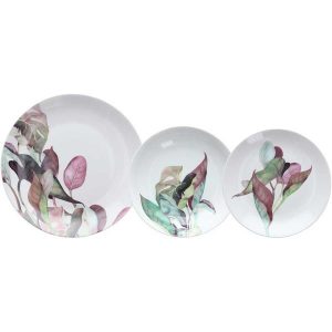 Andrea Fontebasso Servizio di Piatti 18 pz Calypso fiori porcellana
