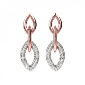 Bronzallure Orecchini pendenti Marquise ovale zirconi WSBZ01087.WR