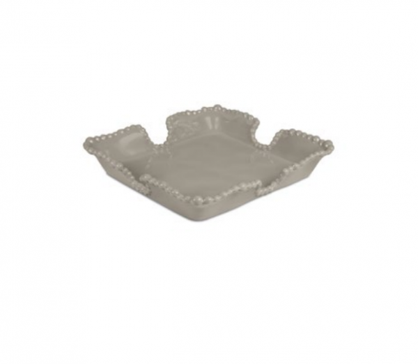 Baci Milano Vassoio portatovaglioli melanina linea Joke Table “Tortora” 25*25cm
