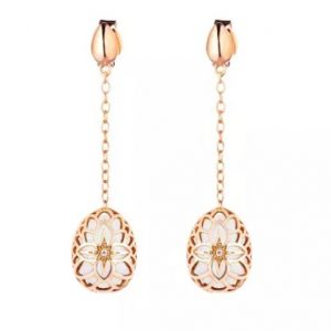 Tsars Collection Orecchini Alexandra Collection pendenti argento rosa zircone