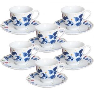 Andrea Fontebasso 6 tazze caffè con piatto Alchimia Porcellana
