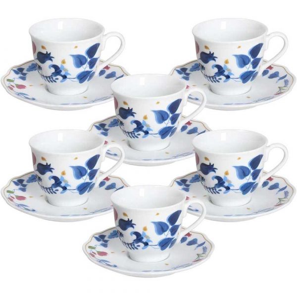 Andrea Fontebasso 6 tazze caffè con piatto Alchimia Porcellana
