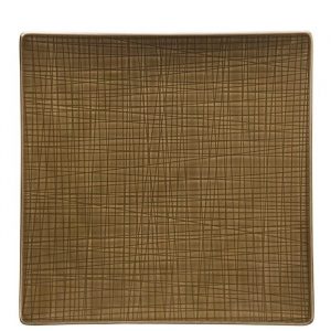 Rosenthal Mesh Piatto piano quadrato 31cm Walnut porcellana