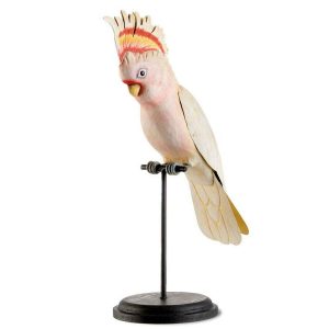 L’Oca Nera uccello decorativo da mobile Cacatua Leadbeater h 34 cm