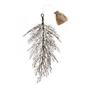 L'Oca Nera Ramo ghiacciato con led fuoriporta con led 60cm