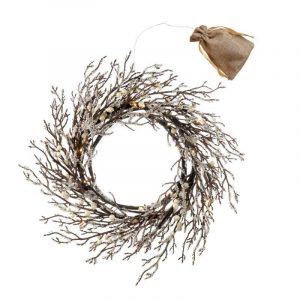 L'Oca Nera Ghirlanda ghiacciata con led fuoriporta con led 40cm