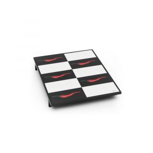 SEQUENZE Vassoio sushi peperoncini scacchiera vassoio con piedini