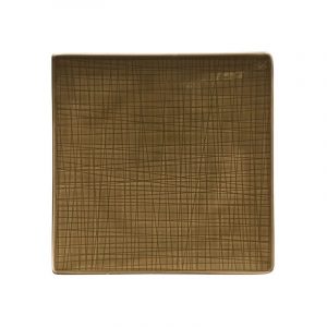 Rosenthal Mesh Servizio piatti 18 pezzi quadrato marrone Walnut porcellana