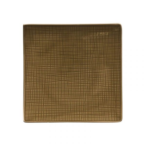Rosenthal Mesh Servizio piatti 18 pezzi quadrato marrone Walnut porcellana