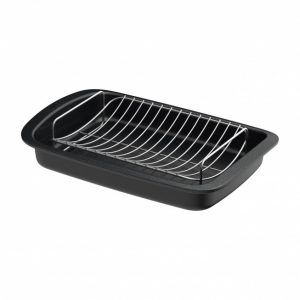 Berghoff Arrostiera antiaderente con griglia estraibile Graphite 42x28cm