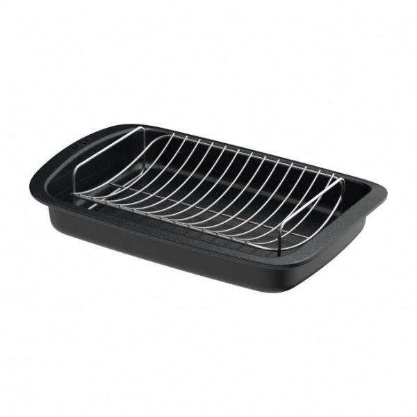 Berghoff Arrostiera antiaderente con griglia estraibile Graphite 42x28cm